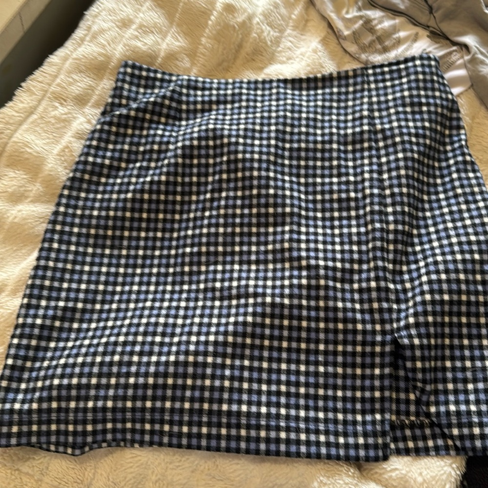plaid skirt